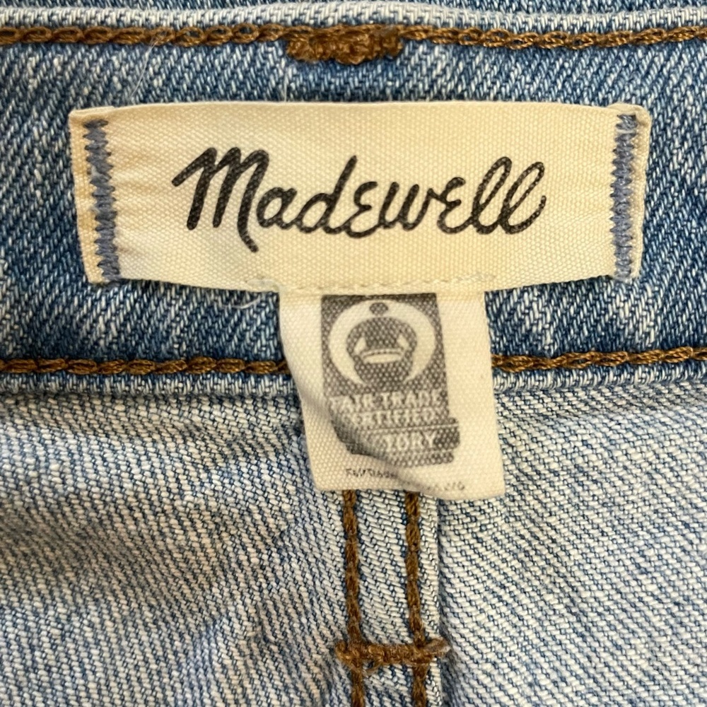 Madewell The Perfect Vintage Straight High Rise Light Medium Blue Wash Size 29 - Picture 9 of 16